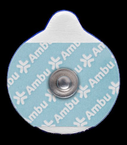 Electrode ECG White Sensor à bouton pression central et support mousse - 1 boite de 600 unités