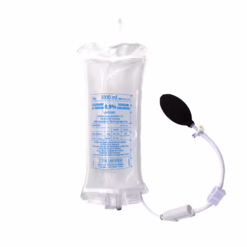 Manchette à pression - Easy Fuse - usage unique - 1000 cc - 1 sachet zip de 5 unités