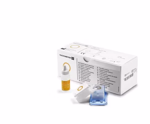 Boîte comprenant 12 membranes pour capteur TC84 [ptcO2-ptcCO2] et 1 flacon d'électrolytes de 10 mL