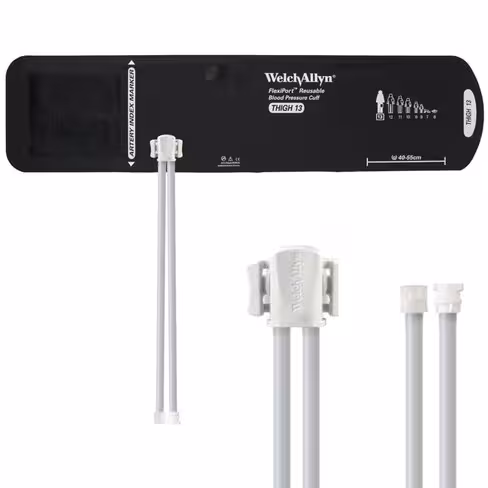 Brassard de PNI, FlexiPort, réutilisable, adulte, cuisse 40-55 cm [2 tubes, mâle/femelle]