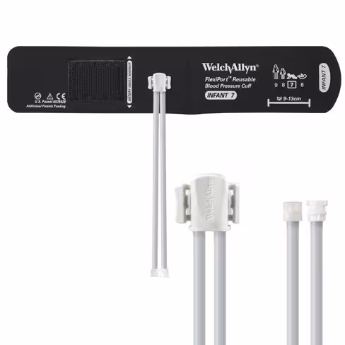 Brassard de PNI, FlexiPort, réutilisable, nourrisson, 09-13 cm [2 tubes, mâle/femelle]