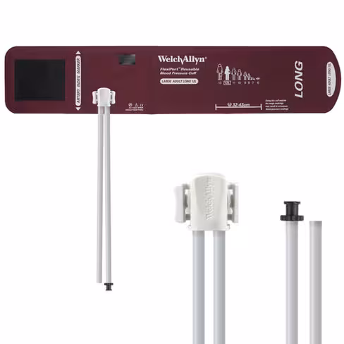 Brassard de PNI, FlexiPort, réutilisable, adulte, large, obèse 32-43 cm [2 tubes, tube vide]