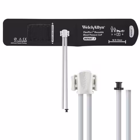 Brassard de PNI, FlexiPort, réutilisable, nourrisson, 09-13 cm [2 tubes, tube non huilé]