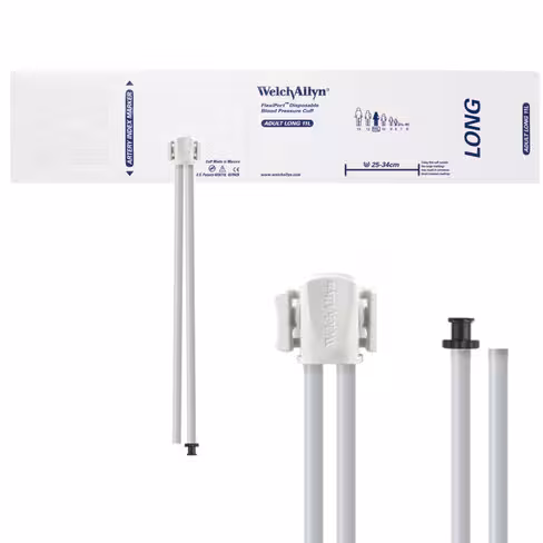 Brassard de PNI, FlexiPort Soft, usage unique, adulte, large, 25-34 cm, lot de 20 [2 tubes, non huilé]