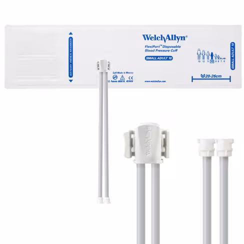 Brassard de PNI, FlexiPort Soft, usage unique, adulte, petite taille 20-26 cm, lot de 20 [2 tubes]