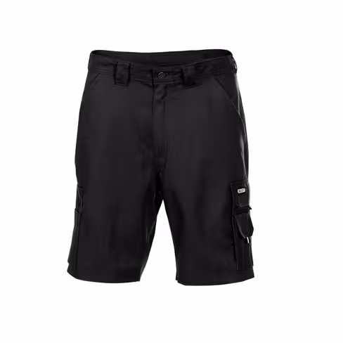 Bermuda de travail Bari - PBV Dassy - 65% polyester 35% coton - noir - taille au choix