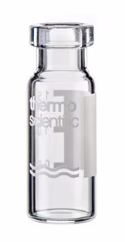 Vial 2ml clear crimp 11mm wide opening id pa, x5000
