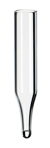 Vial 0.2ml clear crimp 8mm conical, x100