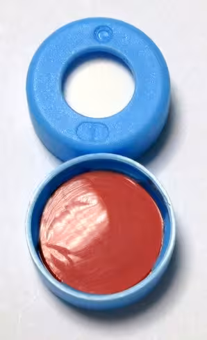 Bouchon snap 11mm blue polyethylene white silicon, x100