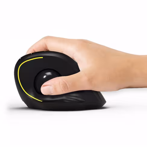 Souris trackball ergonomique sans fil PORT Connect Bluethooth rechargeable USB