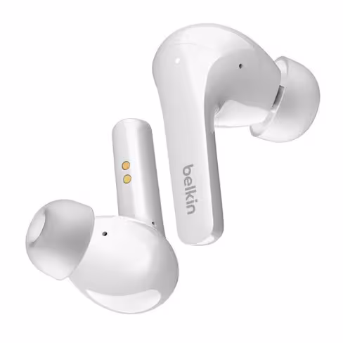 Ecouteurs Bluetooth - intra-auriculaire - Belkin micro intégré - avec réduction de bruit - multidispositif