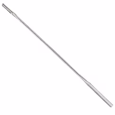 Spatule Hayman extrémité demi-lune incurvée en acier inox 165mm