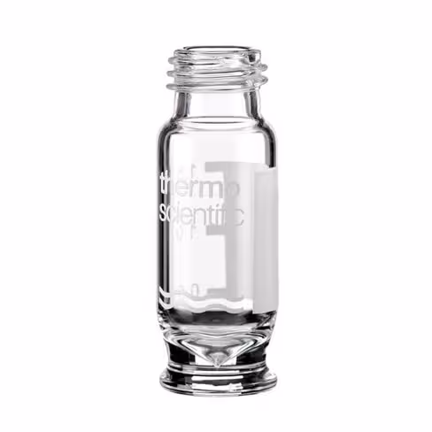 Vial 1.7ml clear screw 9mm short thread inne, x1000