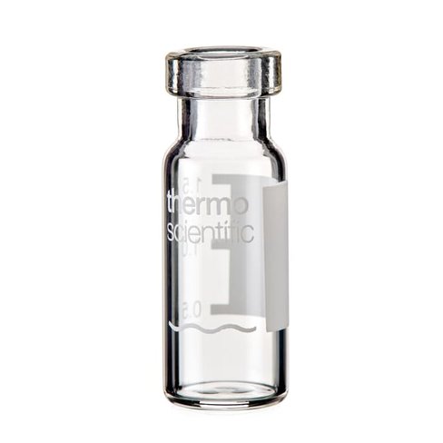 Vial 2ml clear crimp 11mm wide opening id pa, x5000