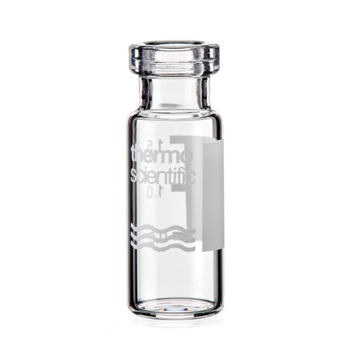 Vial 2ml clear crimp 11mm wide opening id pa, x5000