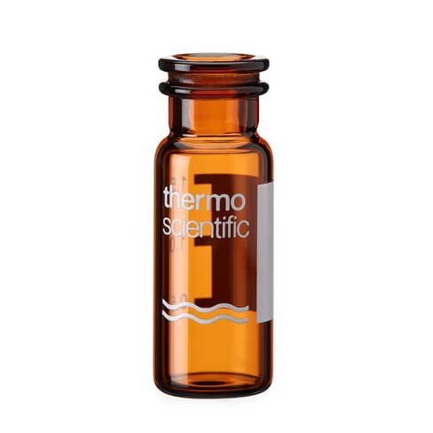 Vial 2ml amber snap 11mm wide opening id pat, x1000