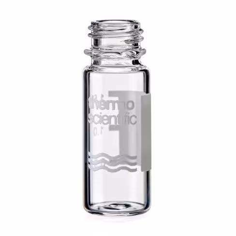 Vial 2ml clear screw 9mm short thread surest, x1000