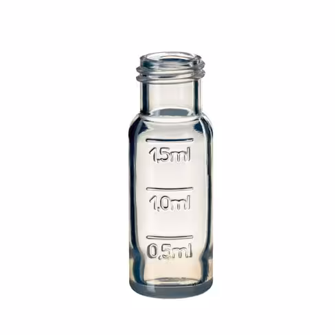 Vial 1.5ml clear pp screw 9mm short thread 5, x5000