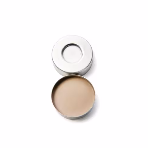 Bouchon crimp 20mm silver aluminum black butyl/g, x1000