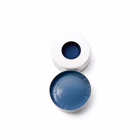 Bouchon crimp 20mm blue alu/tinplate magnetic wh, x1000