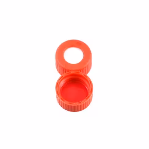 Bouchon avcs screw 9mm red pp white silicone / r, x1000