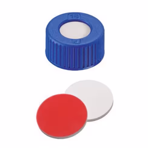 Bouchon screw 9mm grey pp white silicone / red p, x5000