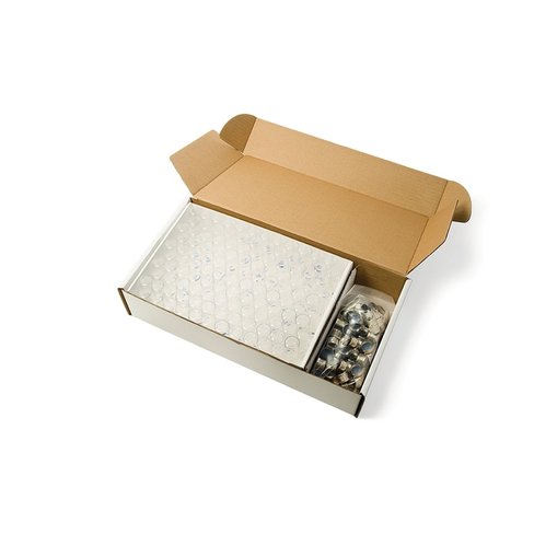 Kit vial 20ml clear screw 18mm hea, x100