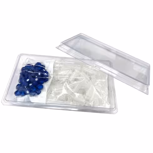 Kit vial 0.4ml clear pp screw 9mm, x100