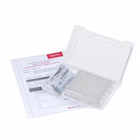 Kit Cert kit vial 1.5ml clear screw 9m, x 100