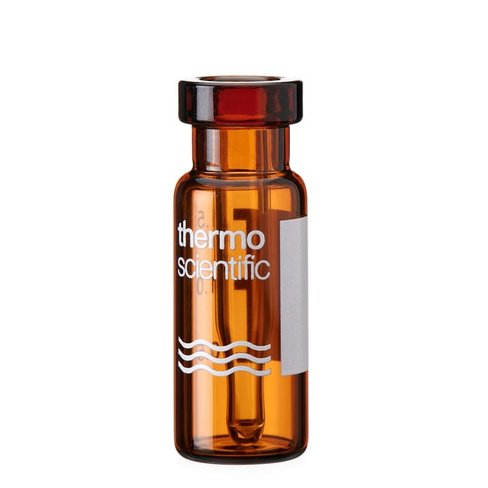 Vial 0.3ml amber crimp 11mm id patch insert, x5000