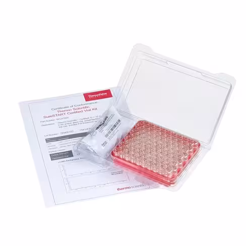 Kit Cert kit assembled vial 2ml amber, x 100