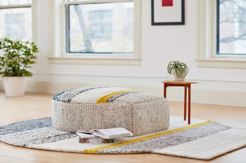 Pouf Globo - 100 x 90 cm - 100 % laine
