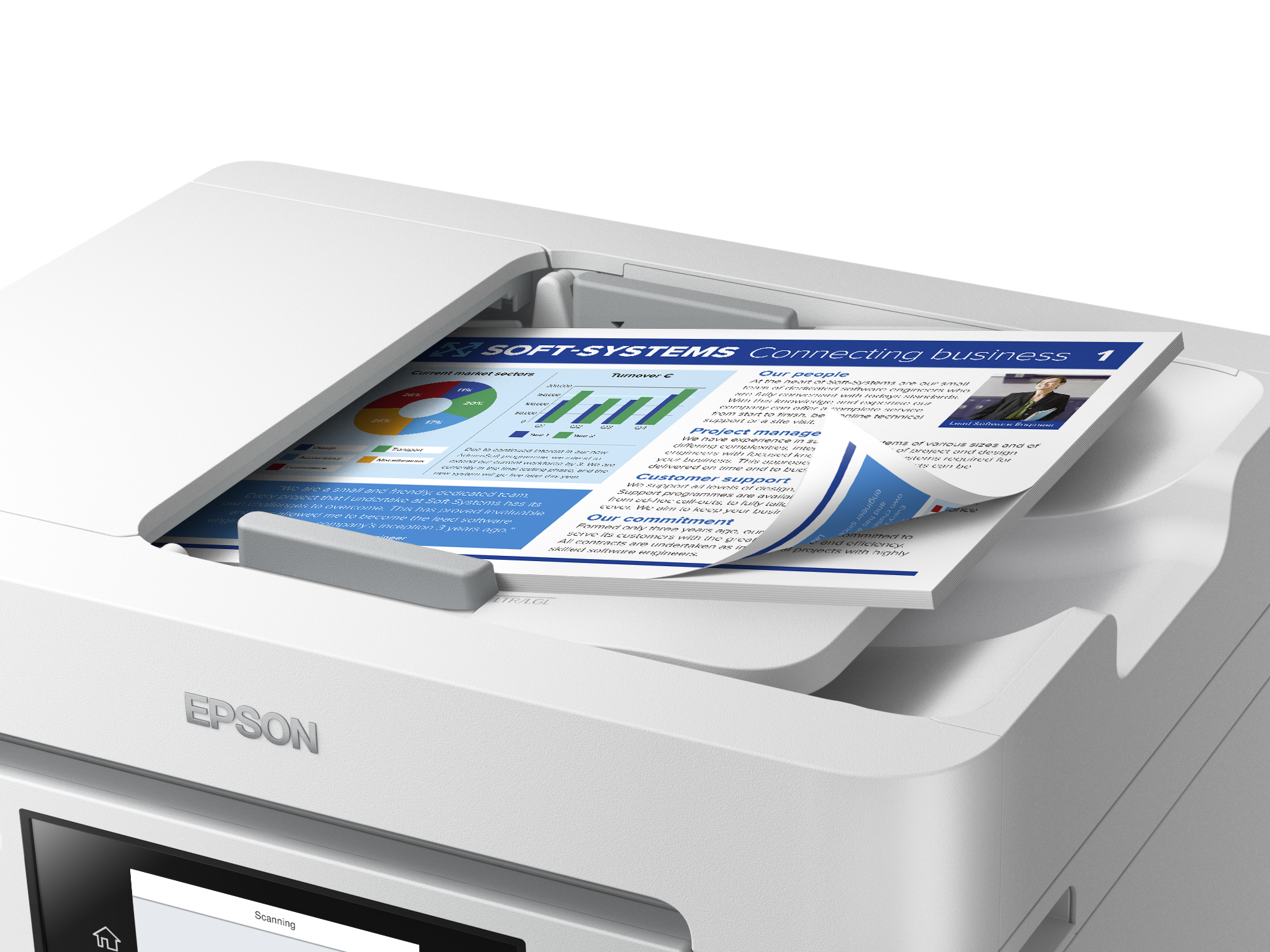 Imprimante jet d'encre multifonction Epson Pro WF-C4810DTWF