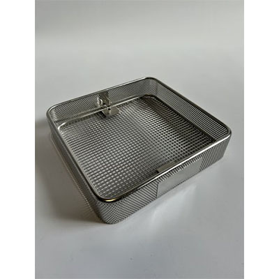 Panier couvercle amovible - système IMS standard - maille soudée 5 x 5 x 1 - 240 x 250 x 70 mm