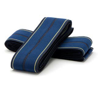Sangle abdominale, réutilisable, ultra-résistante, lavable, bleu foncé, lot de 20 paires