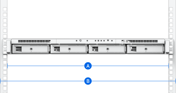 Kit de rails fixes pour RackStation Synology