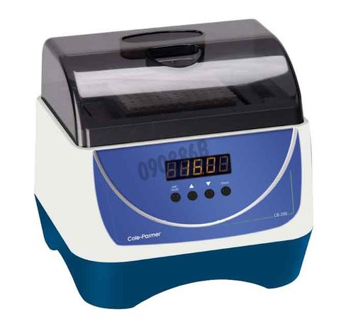 Bain à sec chauffant réfrigérant 0/40°C pour 2 blocks (accessoires) Cole Parmer CB-200D