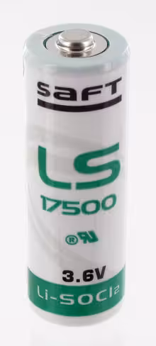 Pile lithium originale - Saft - 3,6 v 3,6 Ah - A - LS17500 - 1 unité