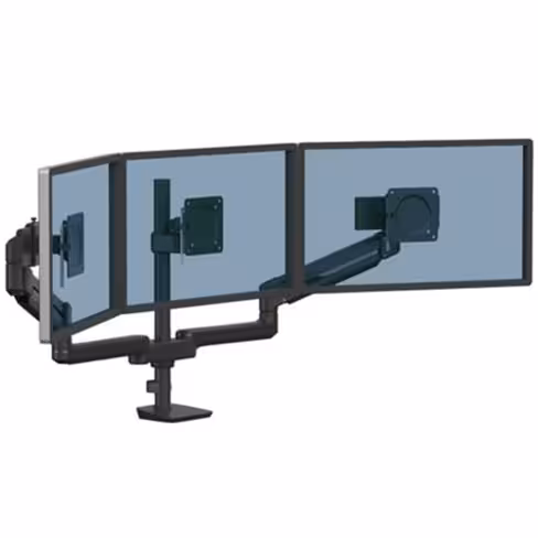 Bras support écran Fellowes Tallo Modular - à pince 3 écrans - noir