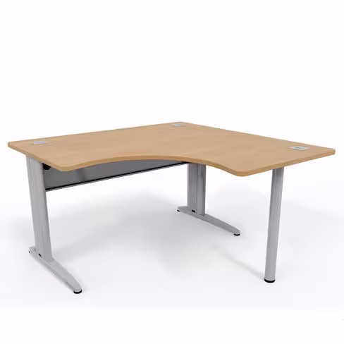 Bureau compact 90° symétrique Corial - l. 140 x pr. 80 cm