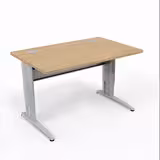 Bureau droit Corial - l. 120 x pr. 80 cm - piétement réglable en hauteur