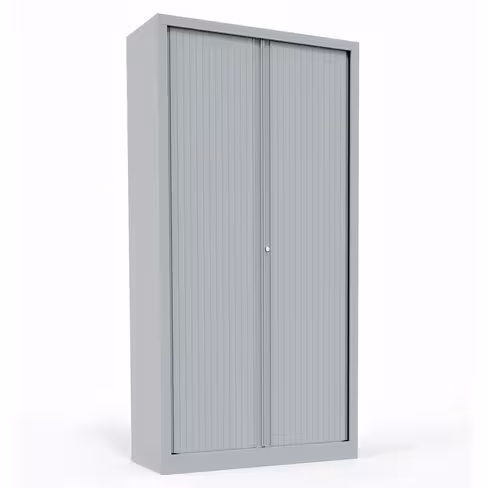 Armoire métallique Corial - h. 198 x l. 100 cm - 4 tablettes - unicolore - fermeture rideaux