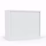 Armoire métallique Corial - h. 100 x l. 120 cm - 2 tablettes - unicolore - fermeture rideaux