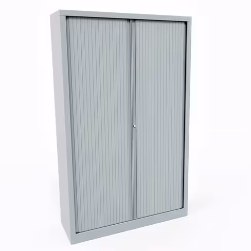 Vestiaire métallique Corial - h. 198 x l. 120 cm - unicolore - fermeture rideaux