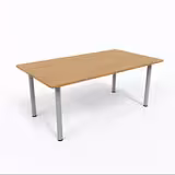 Table de réunion rectangulaire 6 places Corial - 4 pieds - l. 180 x pr. 100 cm