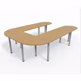 Table de réunion en U 9 places Corial - l. 292 x pr. 212 cm - 12 pieds