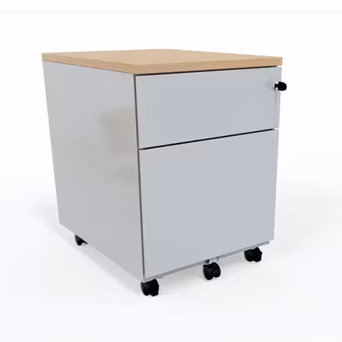 Caisson mobile Corial - 1 tiroir plat + 1 tiroir dossiers suspendus - délai court