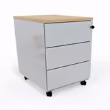 Caisson mobile Corial - 3 tiroirs plats - délai court