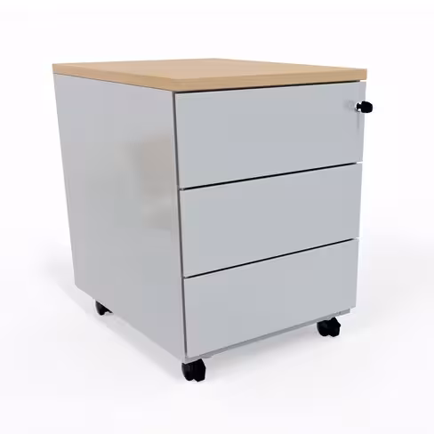 Caisson mobile Corial - 3 tiroirs plats - délai court