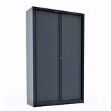 Armoire métallique Corial - h. 198 x l. 120 cm - 4 tablettes - unicolore - fermeture rideaux - délai court